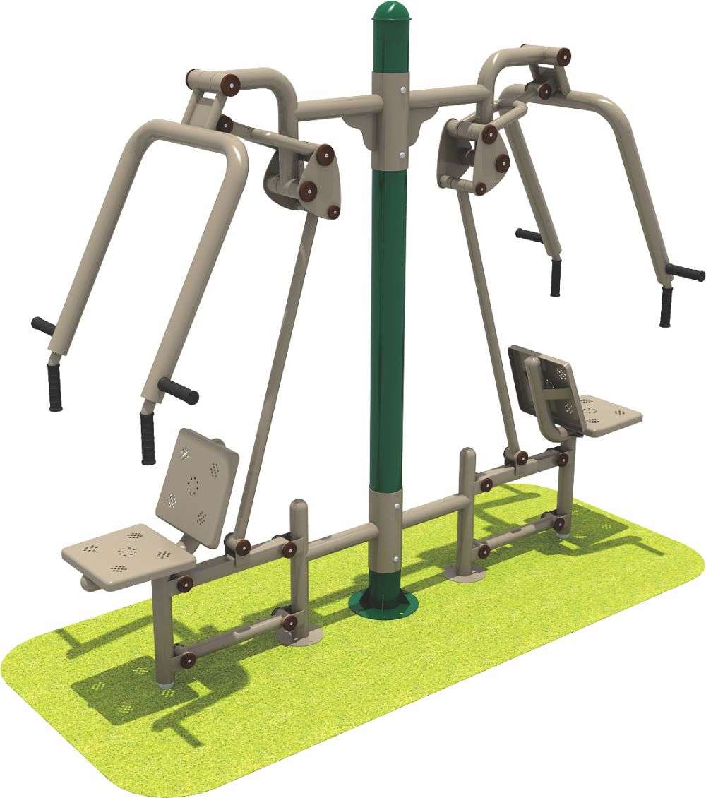 优游国际(中国)UB8运动健身器材 双人坐推器